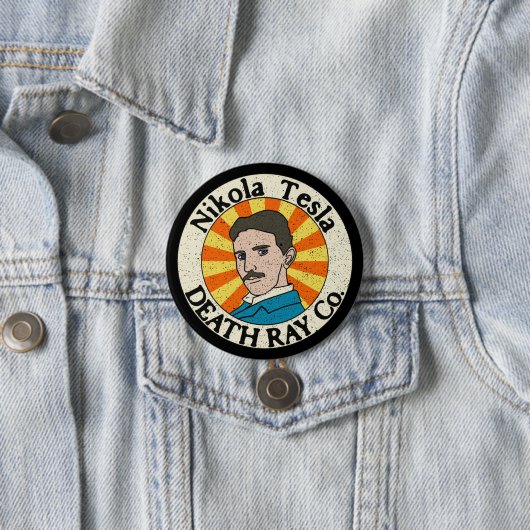 Knöpfe des Nikola Tesla-Todesstrahln-Co. Button (Beispiel)