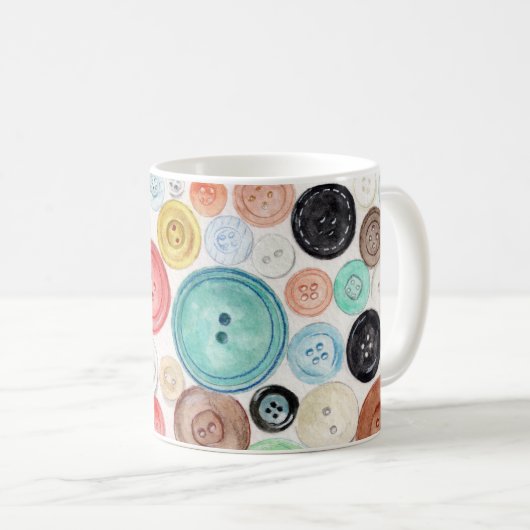 Knöpfe! Design auf einer Tasse / Cup (VorderseiteRechts)