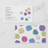 Knöpfe, die Handwerk Scrapbooking Visitenkarten Visitenkarte (Vorne/Hinten)