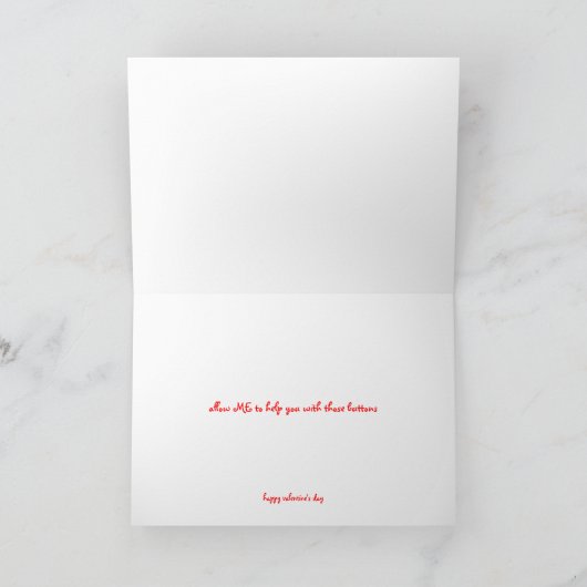 Knöpfe Feiertagskarte (Innenseite)