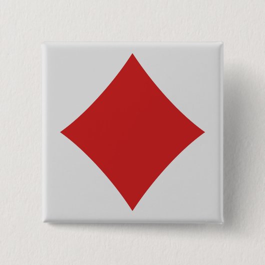 Knöpfe für den Kartenspieler - Diamant Button (Vorderseite)