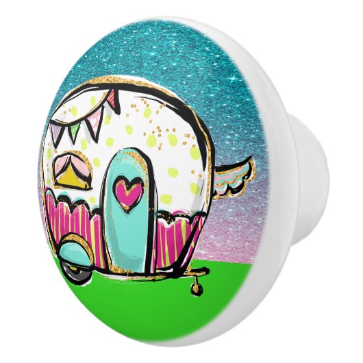 Knöpfe für die Camper-Keramik Keramikknauf (Rechts)