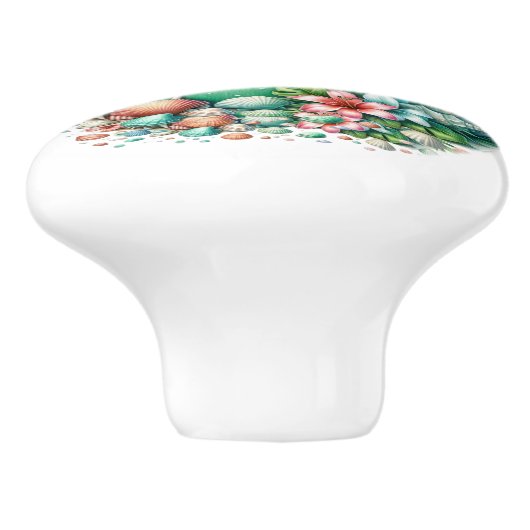 Knöpfe für die Muschel am Strand - SRF Keramikknauf (Seitenansicht)