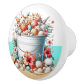 Knöpfe für die Muschel am Strand - SRF Keramikknauf (Rechts)