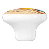 Knöpfe für die Muschel am Strand - SRF Keramikknauf (Seitenansicht)