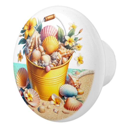 Knöpfe für die Muschel am Strand - SRF Keramikknauf (Rechts)