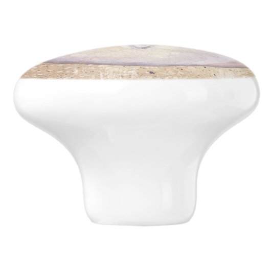 Knöpfe für die Muschel am Strand - SRF Keramikknauf (Seitenansicht)