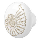 Knöpfe für die Muschel am Strand - SRF Keramikknauf (Rechts)