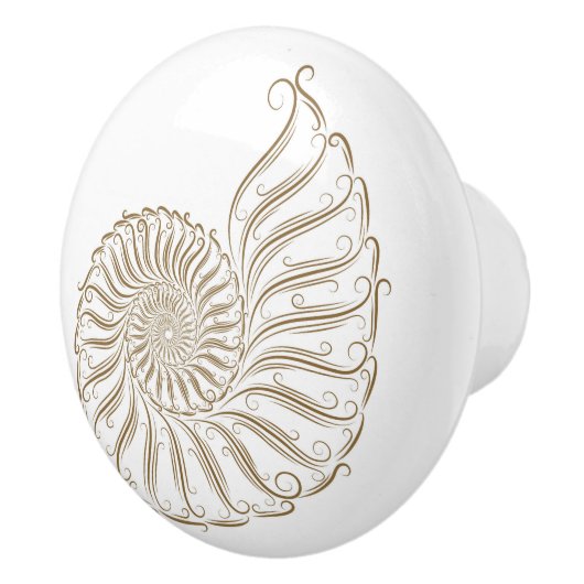 Knöpfe für die Muschel am Strand - SRF Keramikknauf (Rechts)