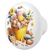 Knöpfe für die Muschel am Strand - SRF Keramikknauf (Rechts)