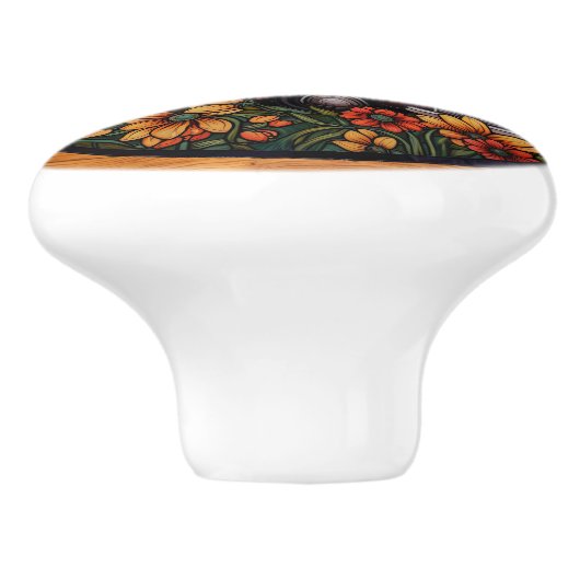 Knöpfe für Lastkraftwagen Keramikknauf (Seitenansicht)