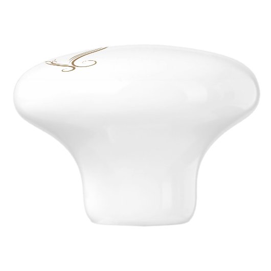 Knöpfe für Muschel am Strand Keramikknauf (Seitenansicht)