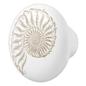 Knöpfe für Muschel am Strand Keramikknauf (Rechts)