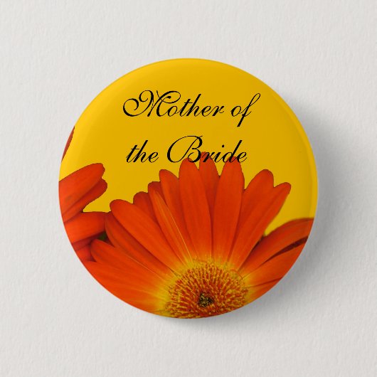 Knöpfe für orangefarbene Blume Button (Vorderseite)
