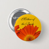 Knöpfe für orangefarbene Blume Button (Vorne & Hinten)