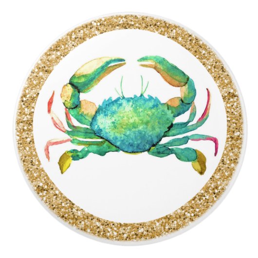 Knöpfe für Strandkrabbe Keramikknauf (Vorderseite)