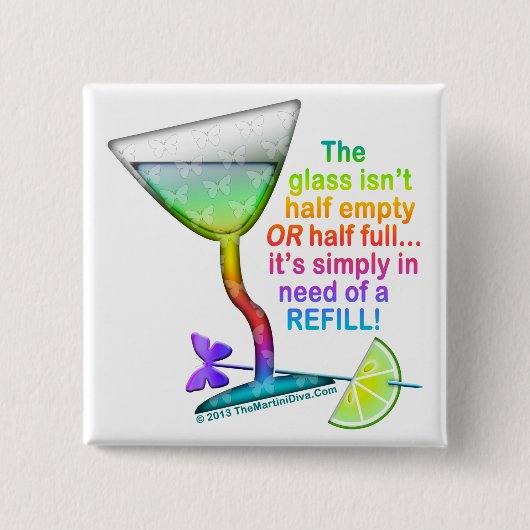 KNÖPFE - GLAS HALB VOLL BUTTON (Vorderseite)