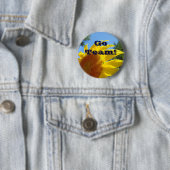 Knöpfe "Go Team!"-Taste "Knöpfe Sonnenblumen" Button (Beispiel)