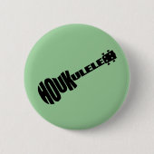 Knöpfe - Houkulele Logo - grüne Runde Button (Vorderseite)