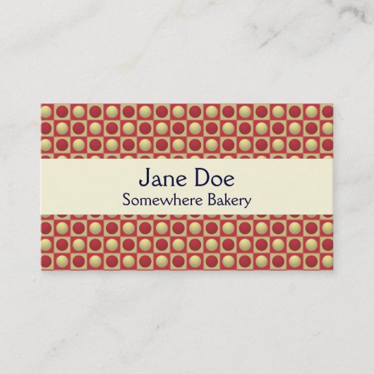 Knöpfe in der Quadrat-Rot-Visitenkarte Visitenkarte (Vorderseite)