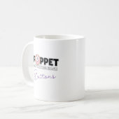 Knöpfe in einem Donut Kaffeetasse (Vorderseite Links)