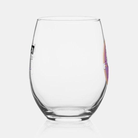 Knöpfe in einem Donut Weinglas Ohne Stiel (Rechts)