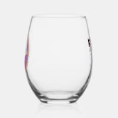 Knöpfe in einem Donut Weinglas Ohne Stiel (Links)