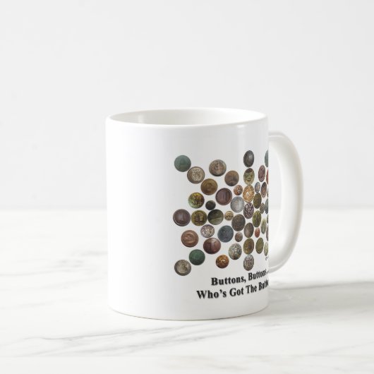 Knöpfe, Knöpfe Kaffeetasse (VorderseiteRechts)