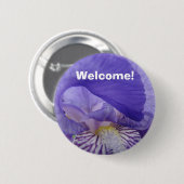 Knöpfe Lila Iris-Blume-Taste Button (Vorne & Hinten)