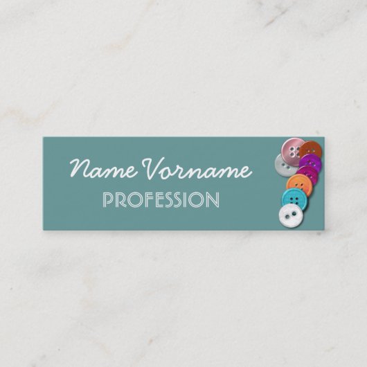 knöpfe mini visitenkarte (Vorderseite)