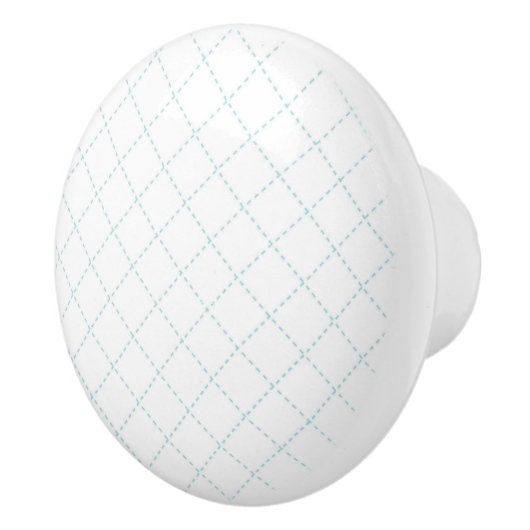 Knöpfe mit blauer Keramik Keramikknauf (Rechts)