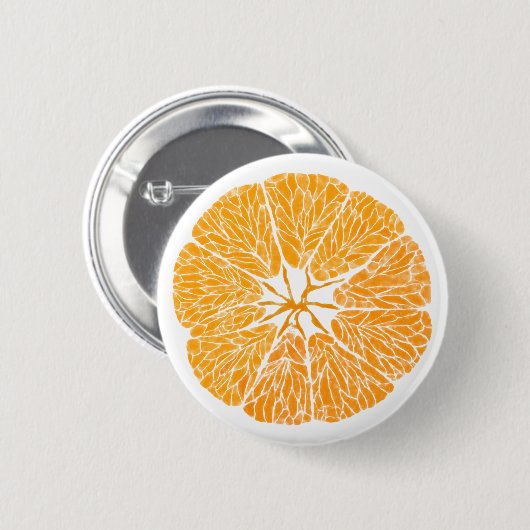 Knöpfe - Orange Sie froh… Button (Vorne & Hinten)