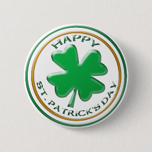 Knöpfe St. Patricks Tages Button