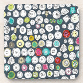 Knöpfe und Bienenschiefer Untersetzer (Vorderseite)
