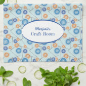 Knöpfe und Nähnadeln Personalisiert Küchentuch (Gefaltet)