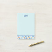 Knöpfe und Nähnadeln Personalisiert Post-it Klebezettel (Auf Schreibtisch)