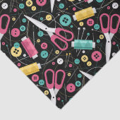 Knöpfe und Spools Seidenpapier (Detail)