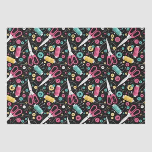 Knöpfe und Spools Seidenpapier (Vorderseite)