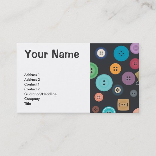 Knöpfe Visitenkarte (Vorderseite)