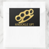 knöpfen rechteckiger aufkleber (Tasche)