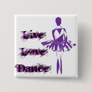 knöpfen Sie Buttonballerina-Ballett ponte lila Button