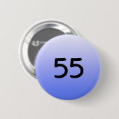 knöpfen Sie ringsum blaue Nr. fünfundfünfzig Button (Vorne & Hinten)
