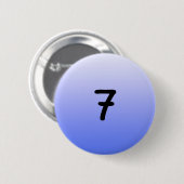 knöpfen Sie ringsum blaue Nr. sieben Button (Vorne & Hinten)