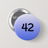 knöpfen Sie ringsum blaues Zahl fourtytwo Button (Vorne & Hinten)