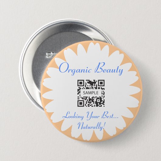 Knöpfen Sie Schablonen-Bio Schönheit Button (Vorne & Hinten)