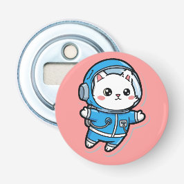 Knopfflaschenöffner Süße Astronaut Katzen Kawaii  Flaschenöffner