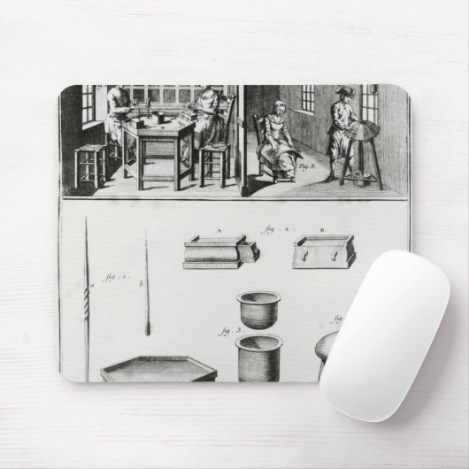 Knopfhersteller u. Spitzehersteller Mousepad (Mit Mouse)