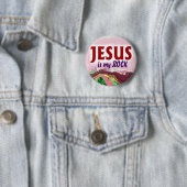 KnopfJesus ist mein Felsen Button (Beispiel)