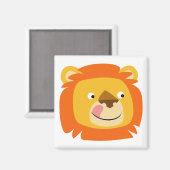 Knopfmagen der Yummy Löwe Magnet (Vorderseite/Rückseite)