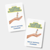 Knopfreiniger, Witz Geschenk, Geschenk für ihn, Ausweis (Vorder- & Rückseite)